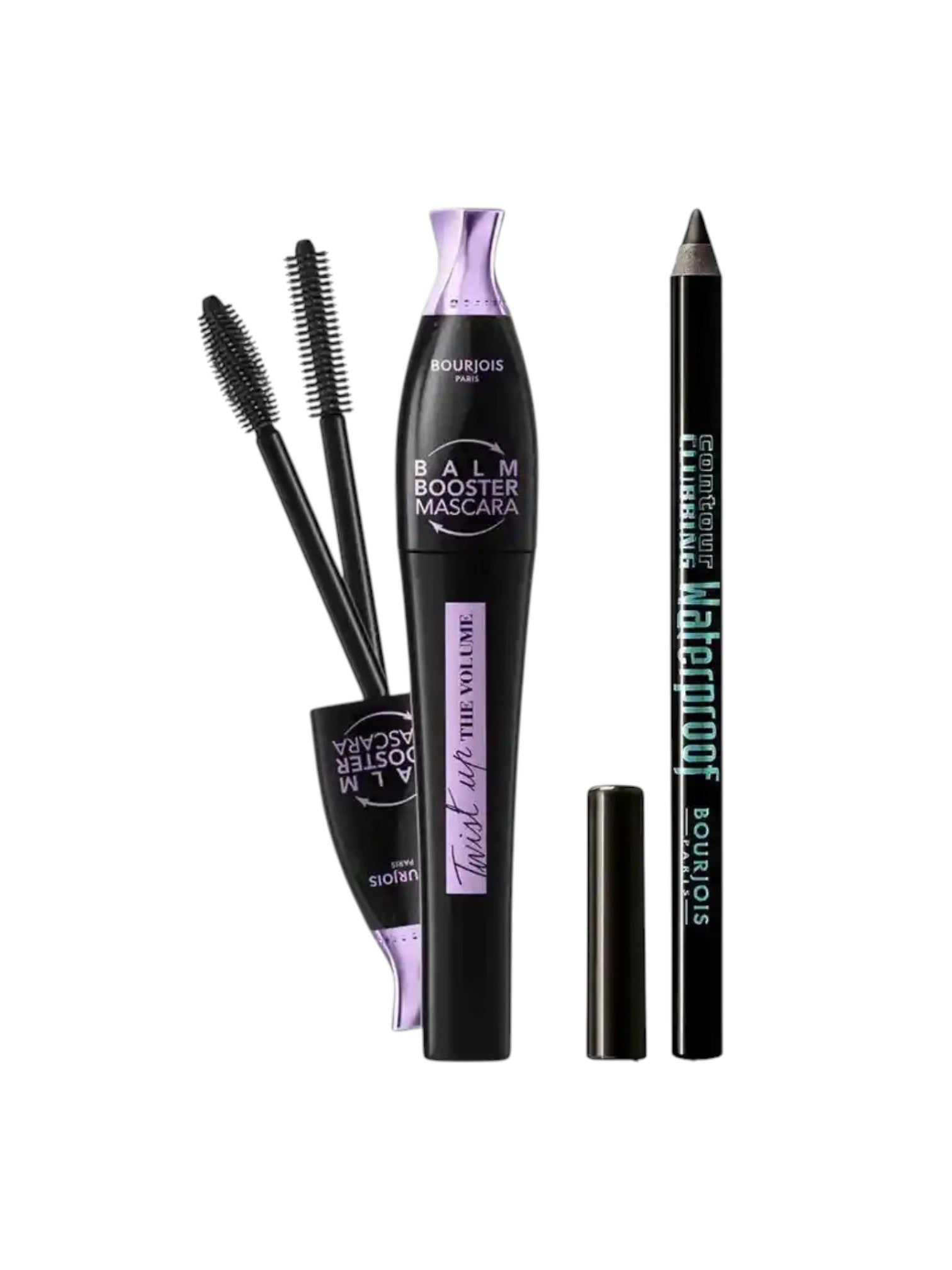 Bourjois Favorites Kit – Twist Up Mascara, Waterproof Eyeliner & Long-Lasting Matte Lipstick (3 Pieces)