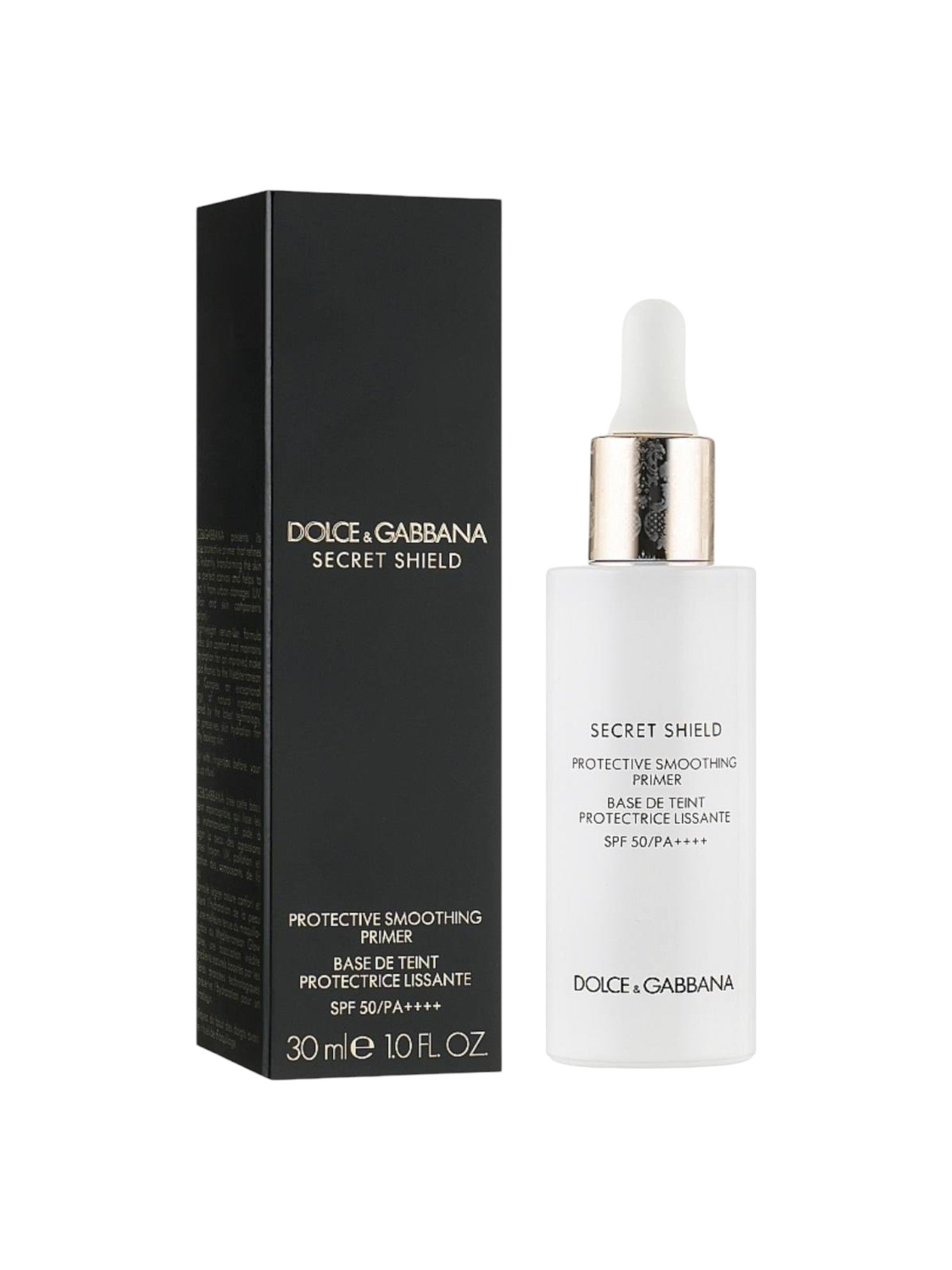 Dolce & Gabbana Secret Shield skincare product and packaging on a white background Dolce Gabbana Monza Outlet