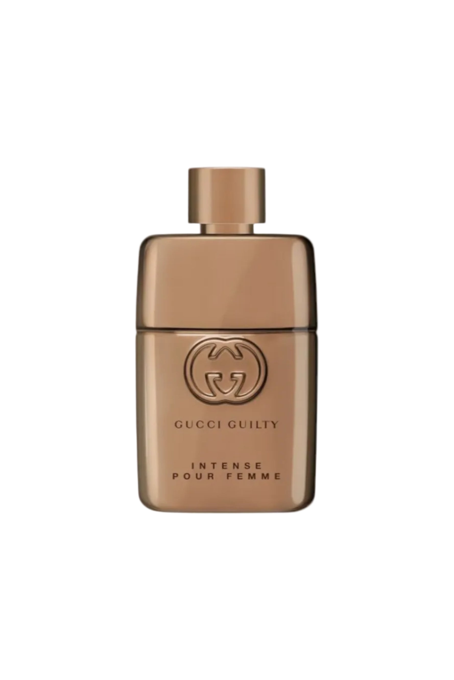 Gucci Guilty Intense Pour Femme perfume bottle on a white background Monza Outlet