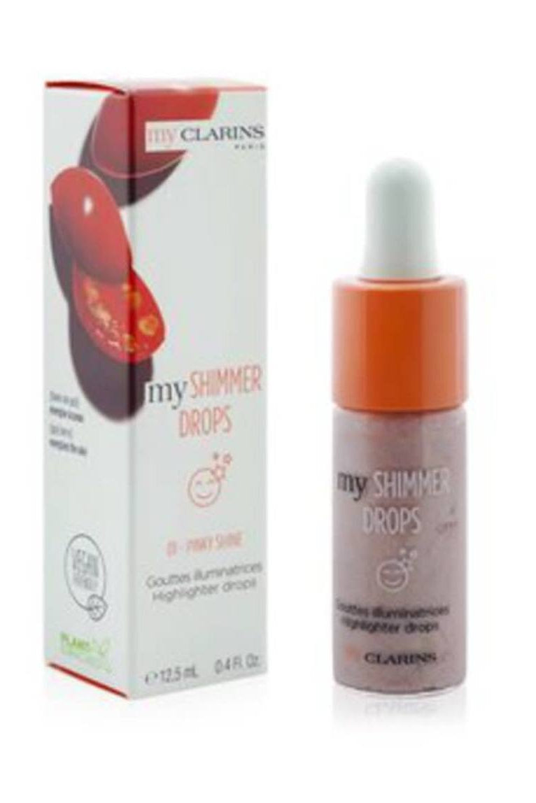 Clarins my SHIMMER DROPS product with packaging on a white  background monza outlet, Shein outlet, monza fashion
