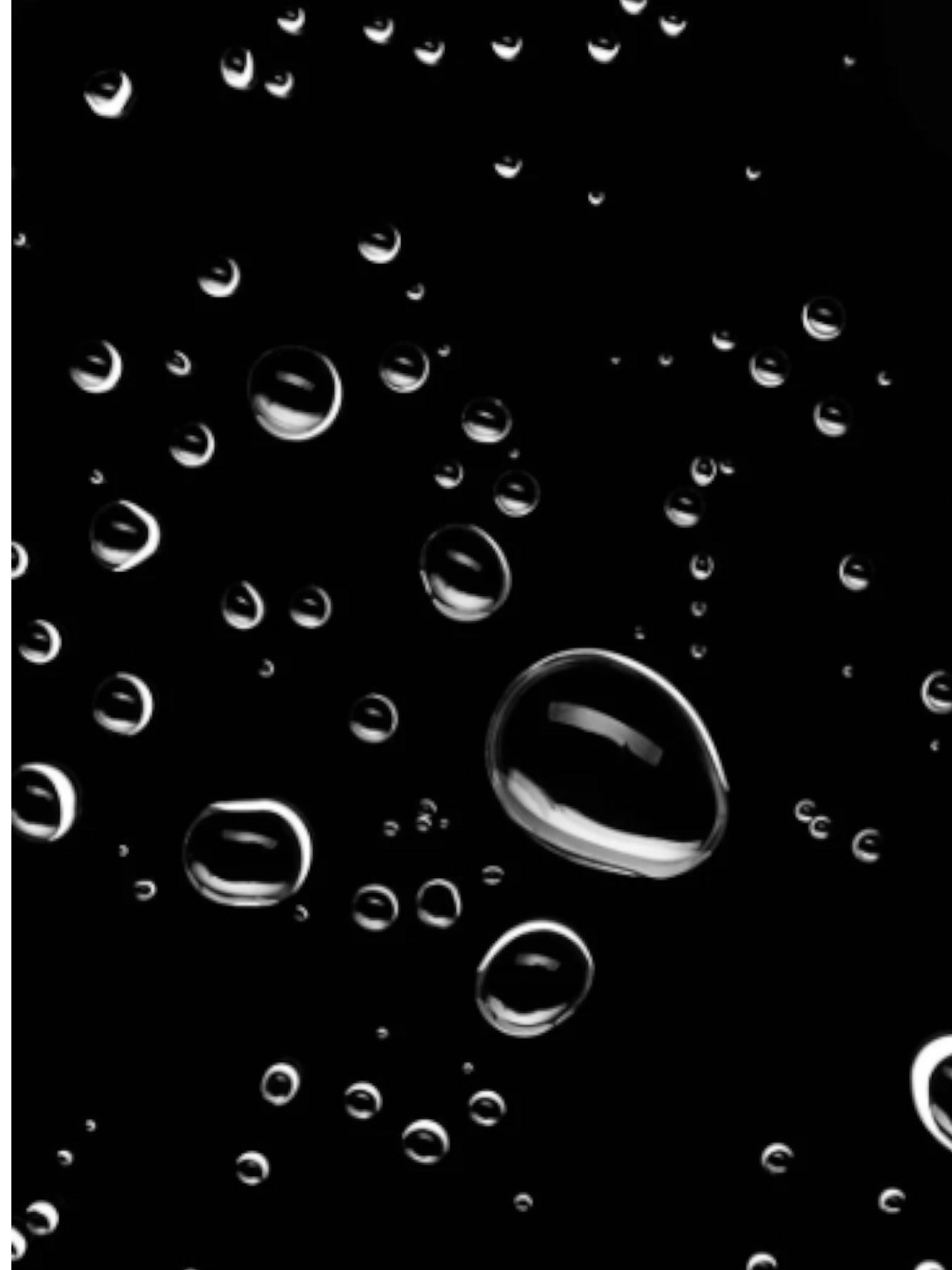 Clear water droplets on a black surface monza outlet, Shein outlet, monza fashion