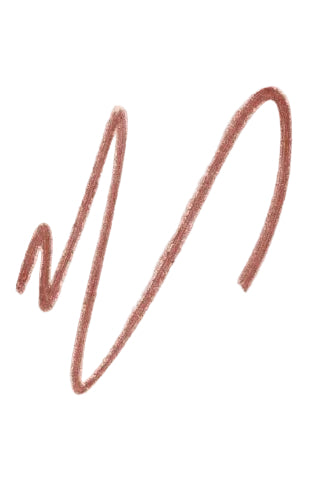 Rose gold makeup pencil swatch on a white background Monza fashion outlet, monza outlet, shein outlet, shien outlet cosmetics, makeup, perfume