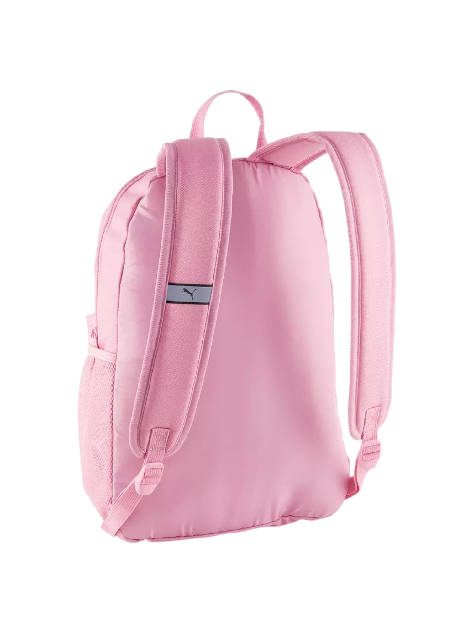 Pink backpack with a visible brand logo on a white background. Puma, Monza Outlet, Monza Fashion, Shein Outlet