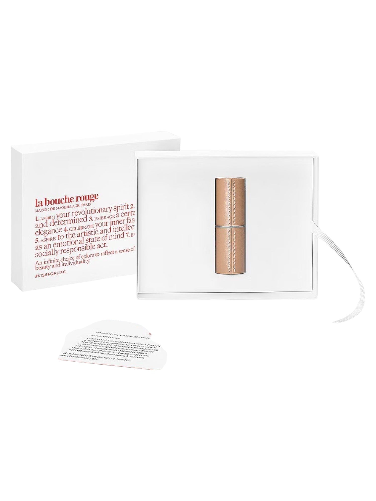 Refillable Leather Case- Camel