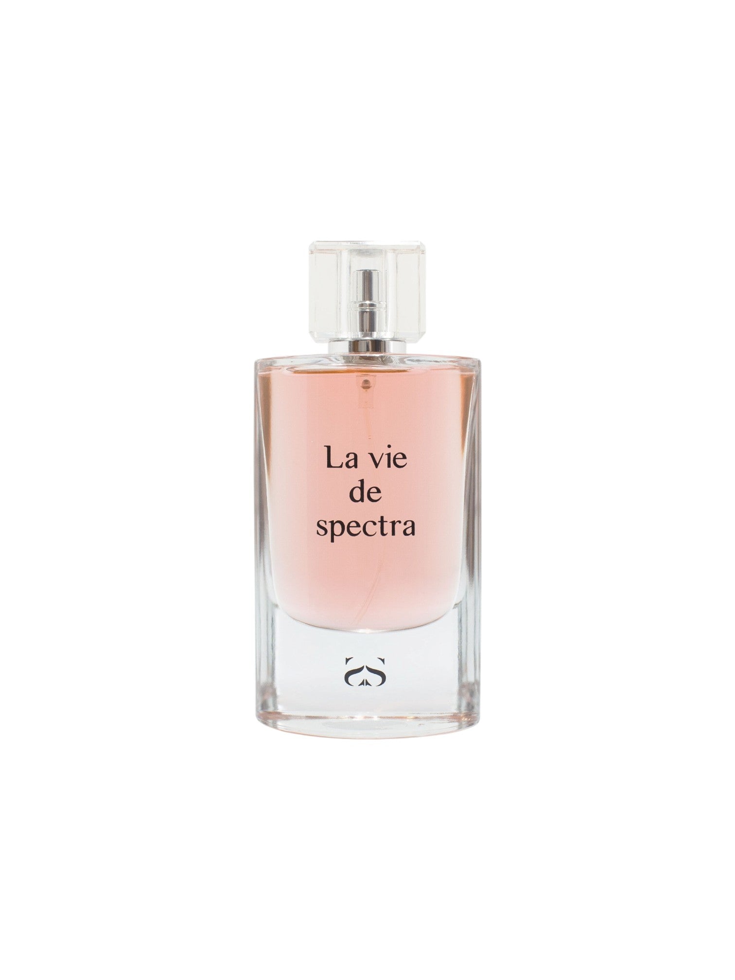 Perfume bottle labeled La vie de spectra on a white background. Spectra, Monza Outlet, Monza Fashion, Shein Outlet