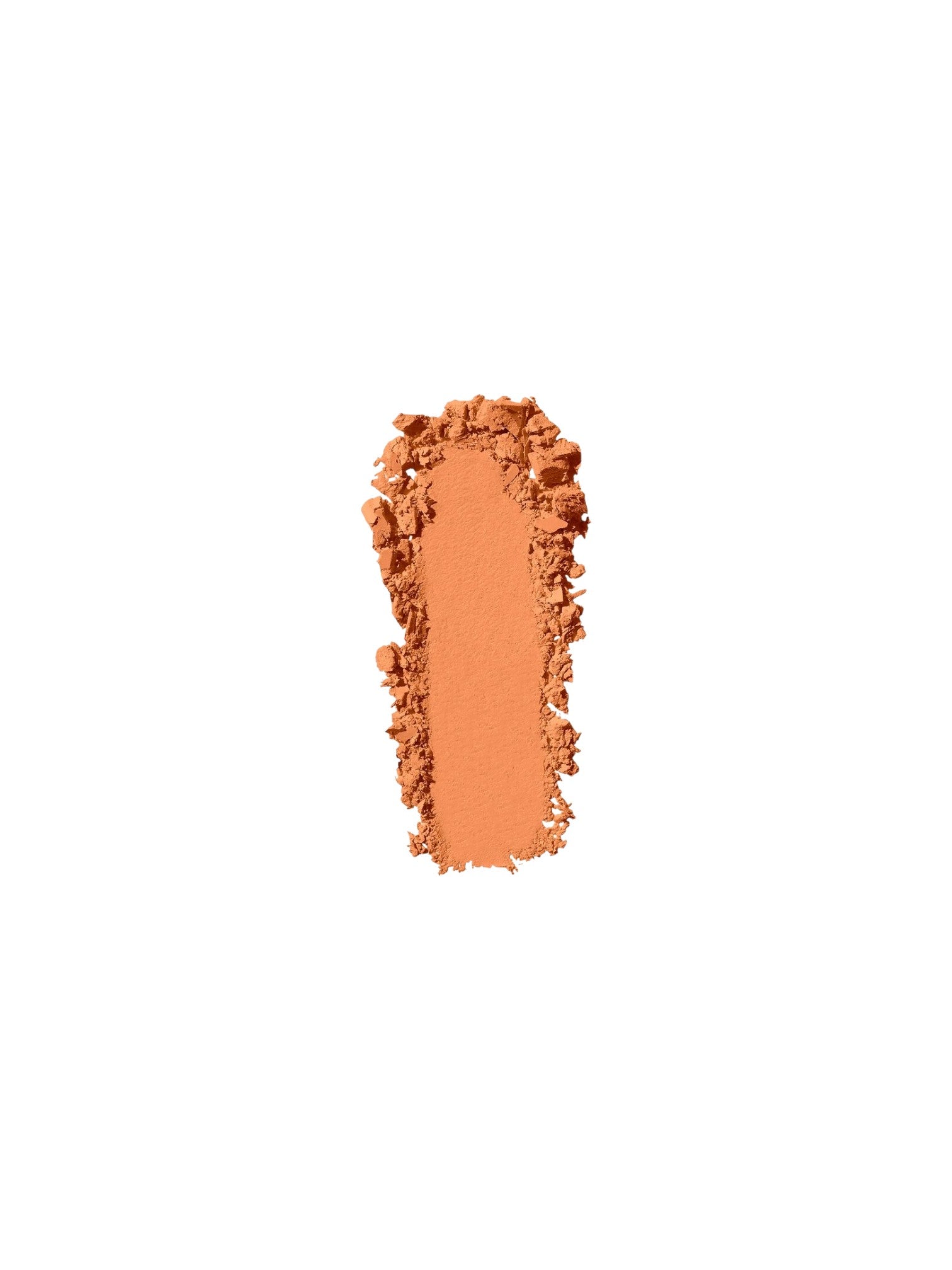 Coral-colored makeup swatch on a white background. Bobbi Brown, Monza Outlet, Monza Fashion, Shein Outlet