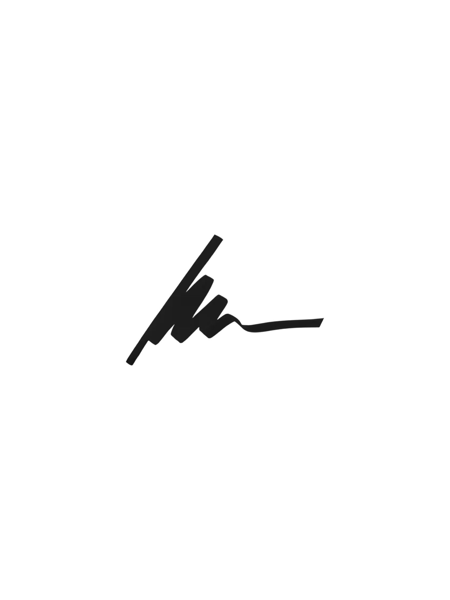 A minimalist black abstract logo or monogram centered on a solid white background. Dolce & Gabbana, Monza Outlet, Monza Fashion, Shein Outlet