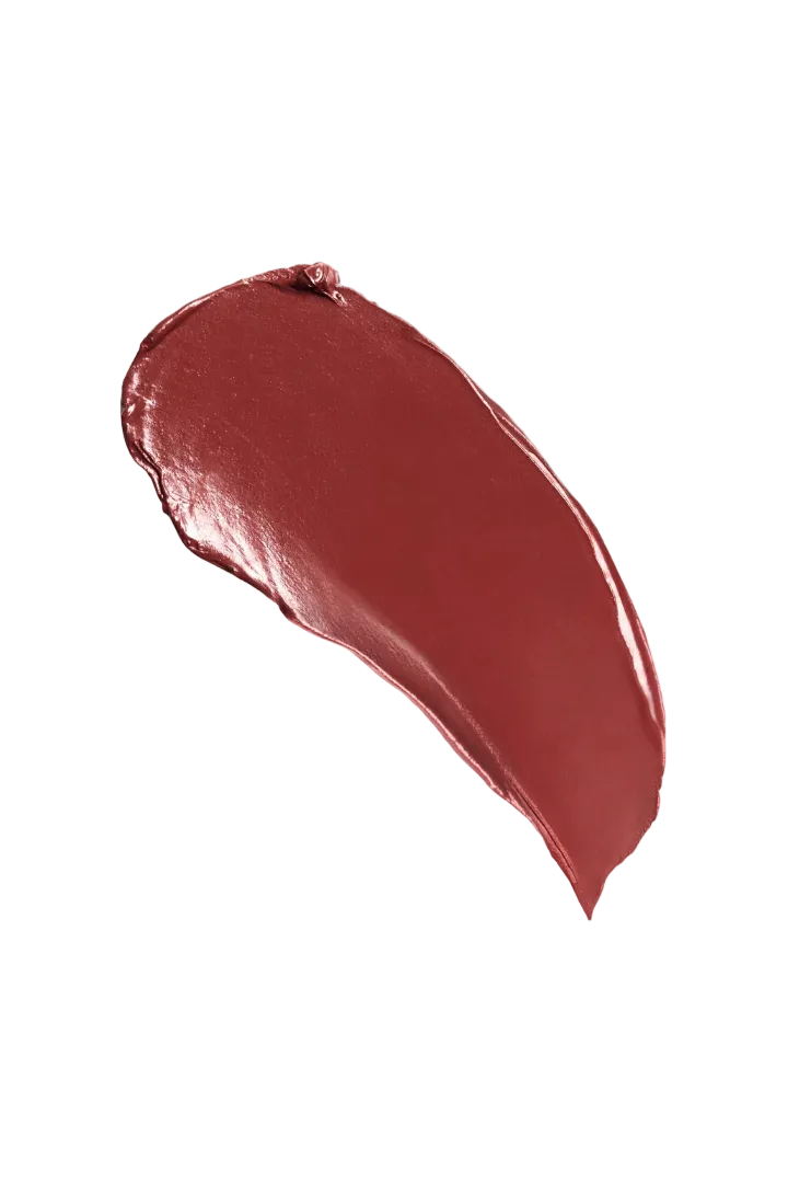 Swatch of red lipstick on a white background Monza fashion outlet, monza outlet, shein outlet, shien outlet cosmetics, makeup, perfume