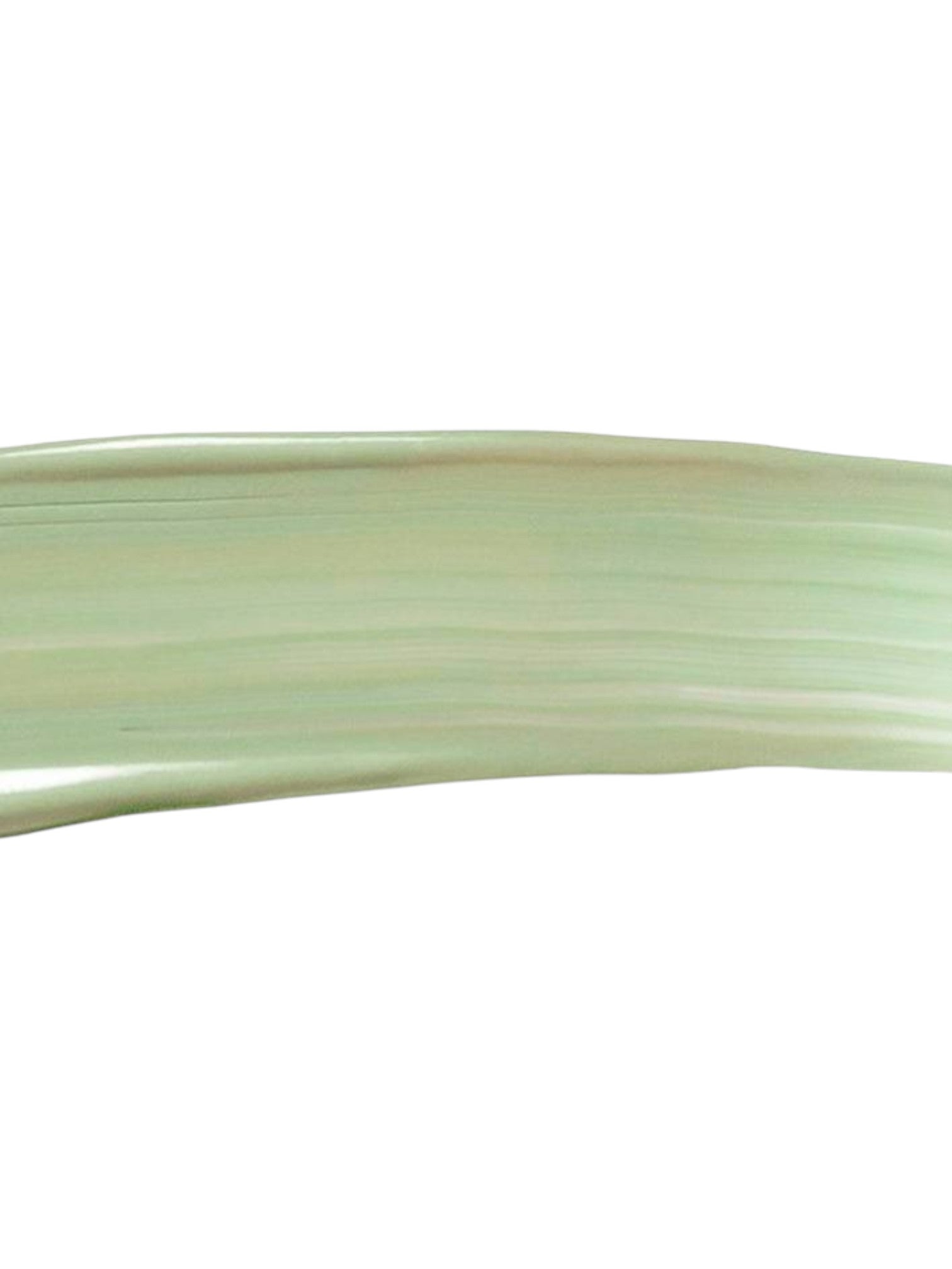 Close-up of a green leaf on a white background. Isadora, Monza Outlet, Monza Fashion, Shein Outlet 