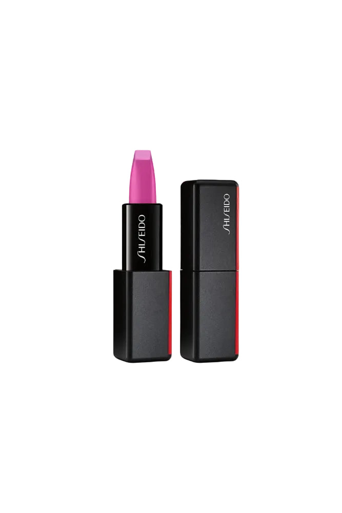 Shiseido lipstick with pink shade and black case on a white background Monza Outlet