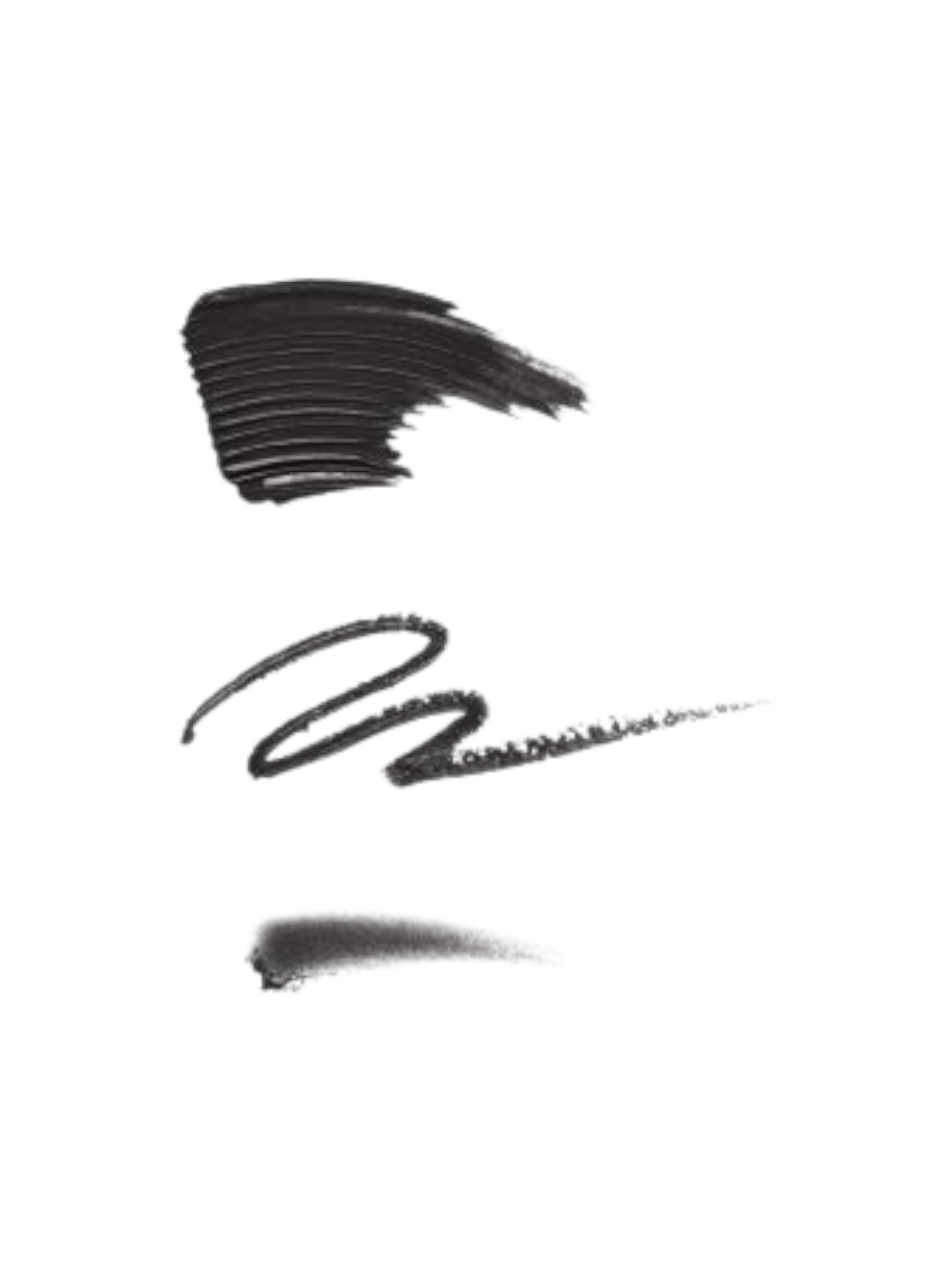 Black eyeliner strokes on a white background. NYX, Monza Outlet, Monza Fashion, Shein Outlet