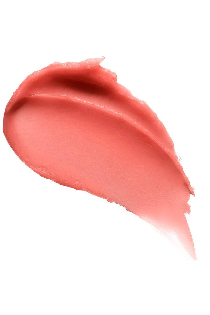 Swatch of pink lip color on a white background Monza fashion outlet, monza outlet, shein outlet, shien outlet cosmetics, makeup, perfume