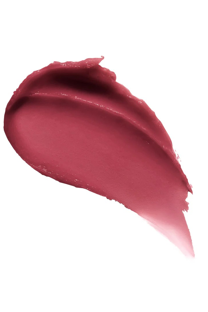 Swatch of red lipstick on a white background Monza fashion outlet, monza outlet, shein outlet, shien outlet cosmetics, makeup, perfume