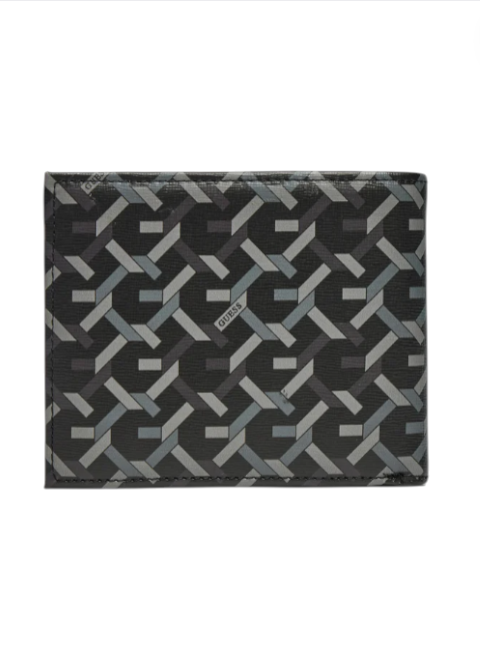 Printed Torino Billfold with Coin Pocket Wallet