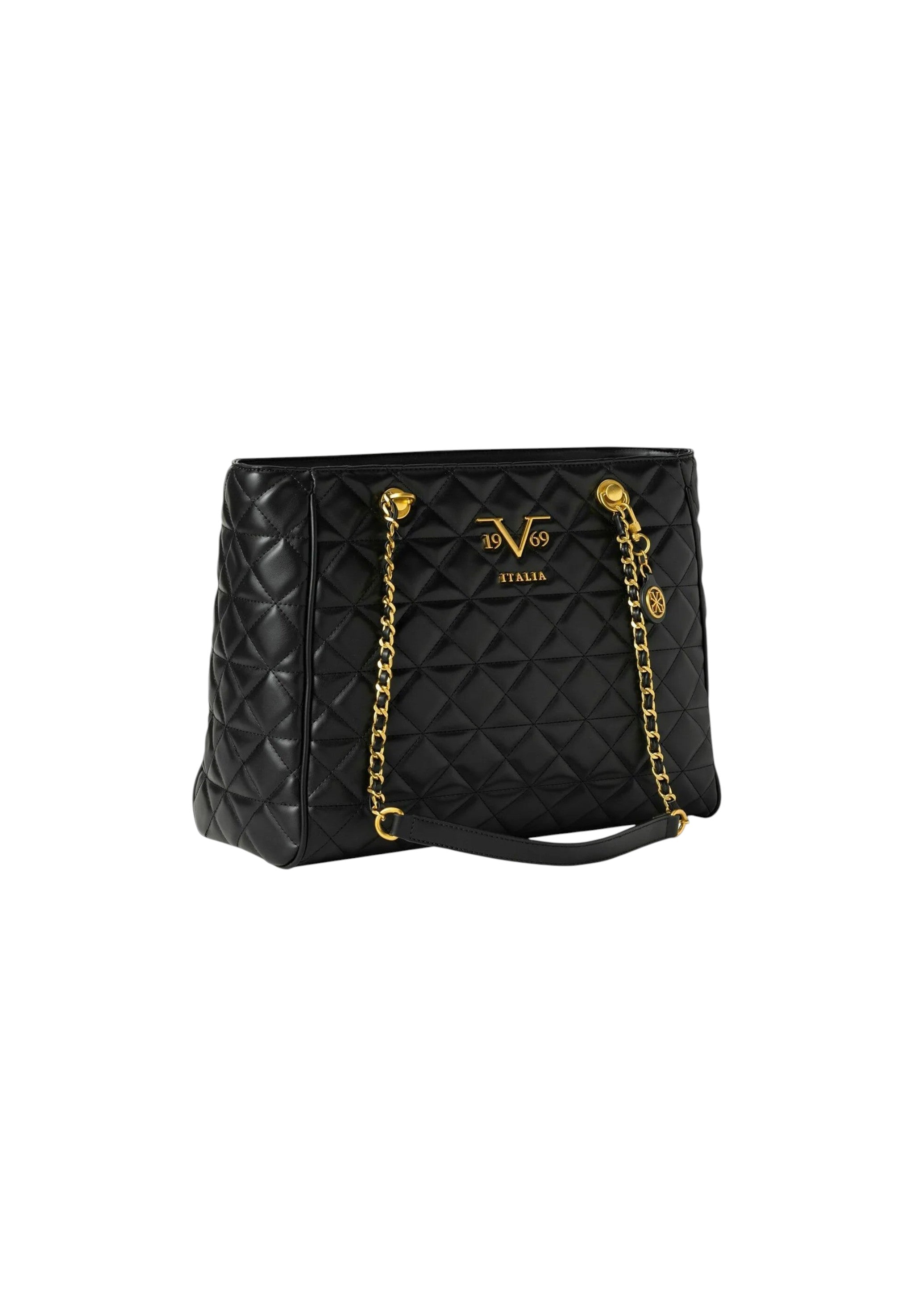 19V69 Italia Silvia Gold Women's Black Handbag