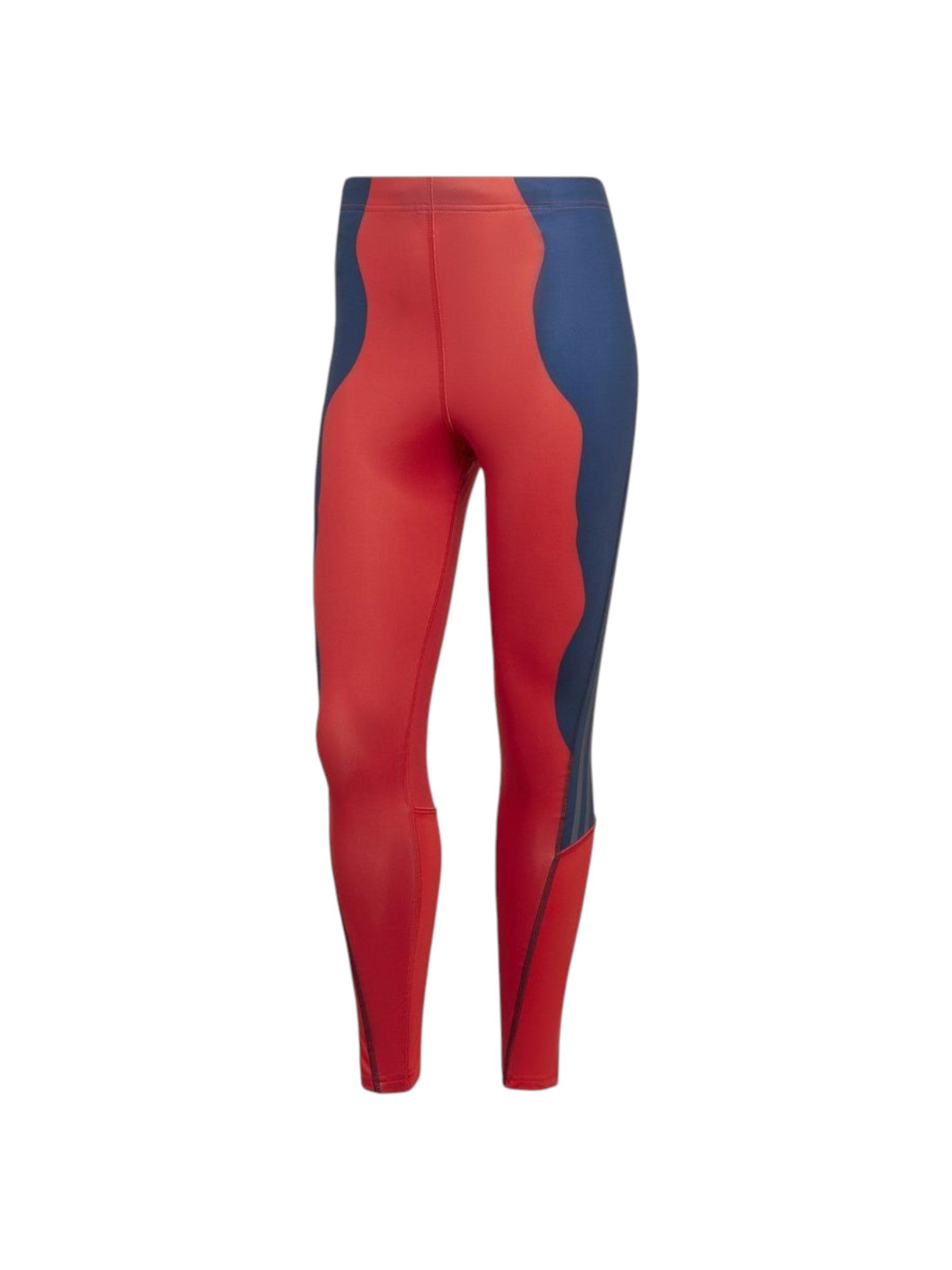 Red and navy compression leggings on a white background. Adidas, Monza Outlet, Monza Fashion, Shein Outlet