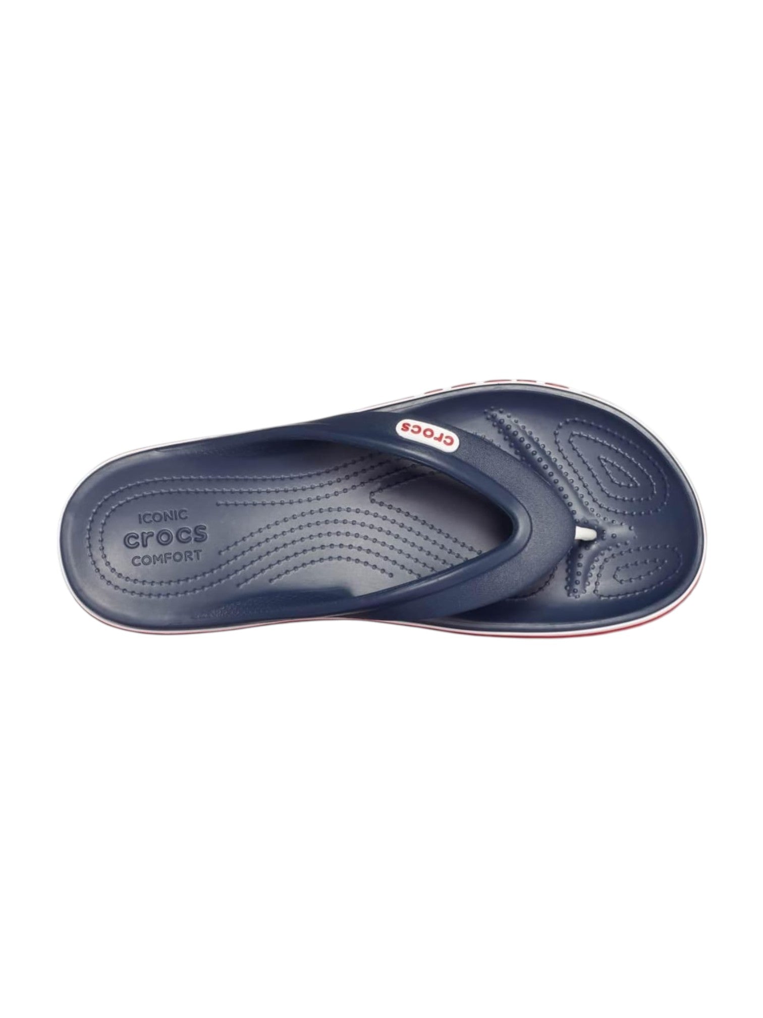 Pair of navy blue Crocs sandals on a white background.  Crocs, Monza Outlet, Monza Fashion, Shein Outlet 