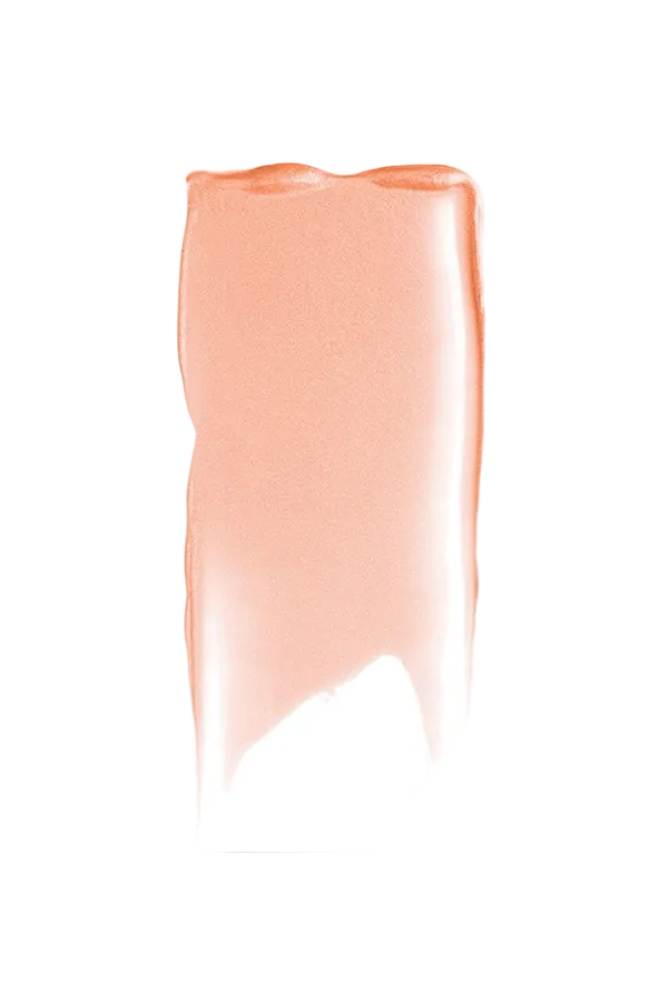 Peach-colored lip gloss swatch on a white background Monza fashion outlet, monza outlet, shein outlet, shien outlet cosmetics, makeup, perfume