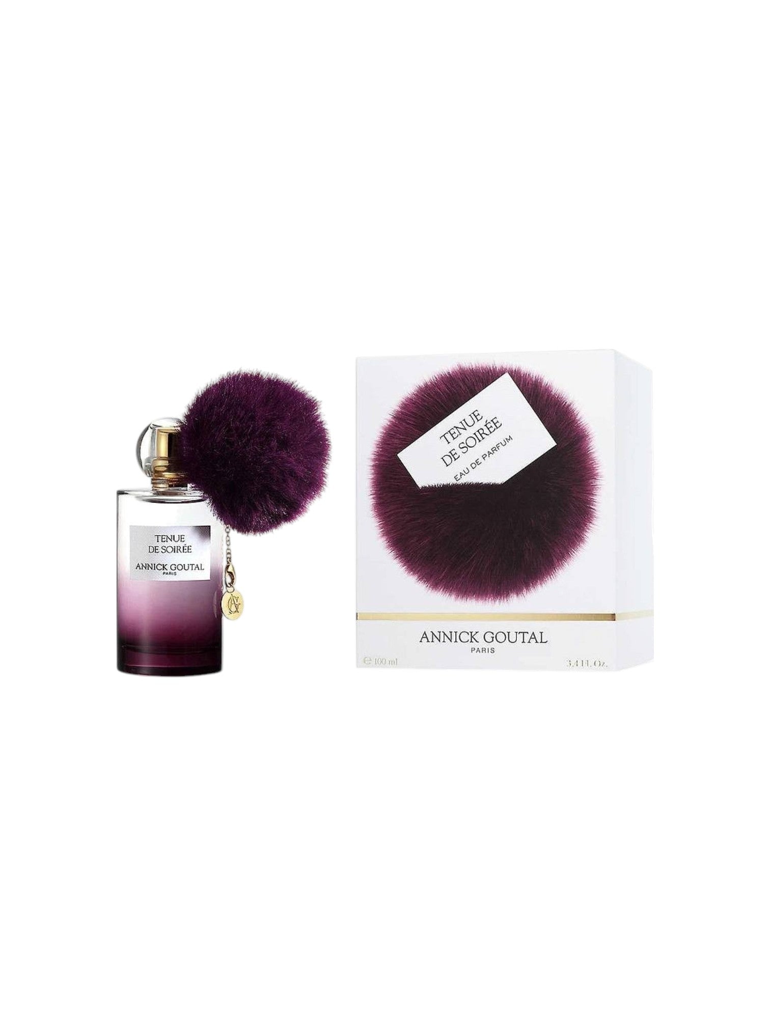 Annick Goutal perfume bottle with purple cap and packaging on a white background. Goutal, Monza Outlet, Monza Fashion, Shein Outlet
