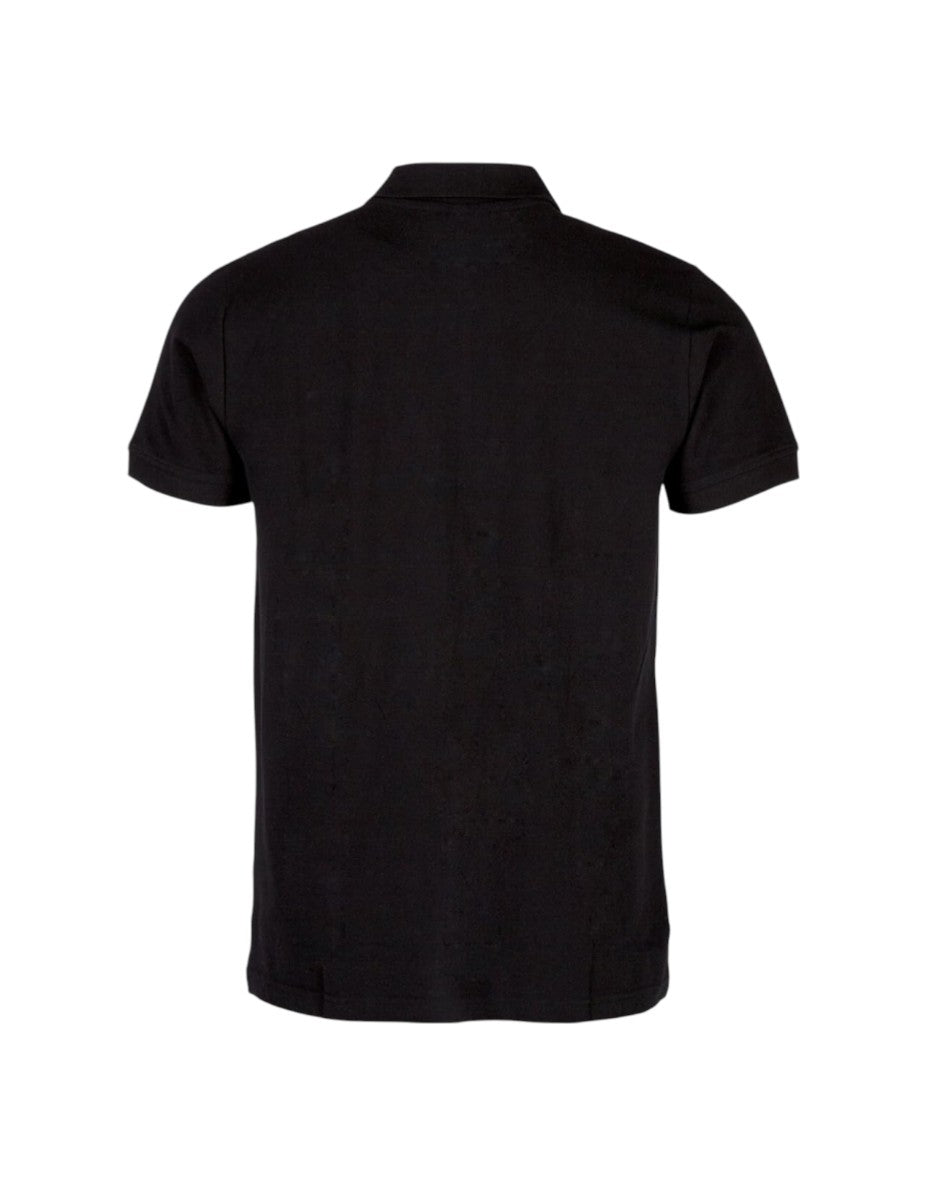 Black polo shirt on a white background. Kappa, Monza Outlet, Monza Fashion, Shein Outlet