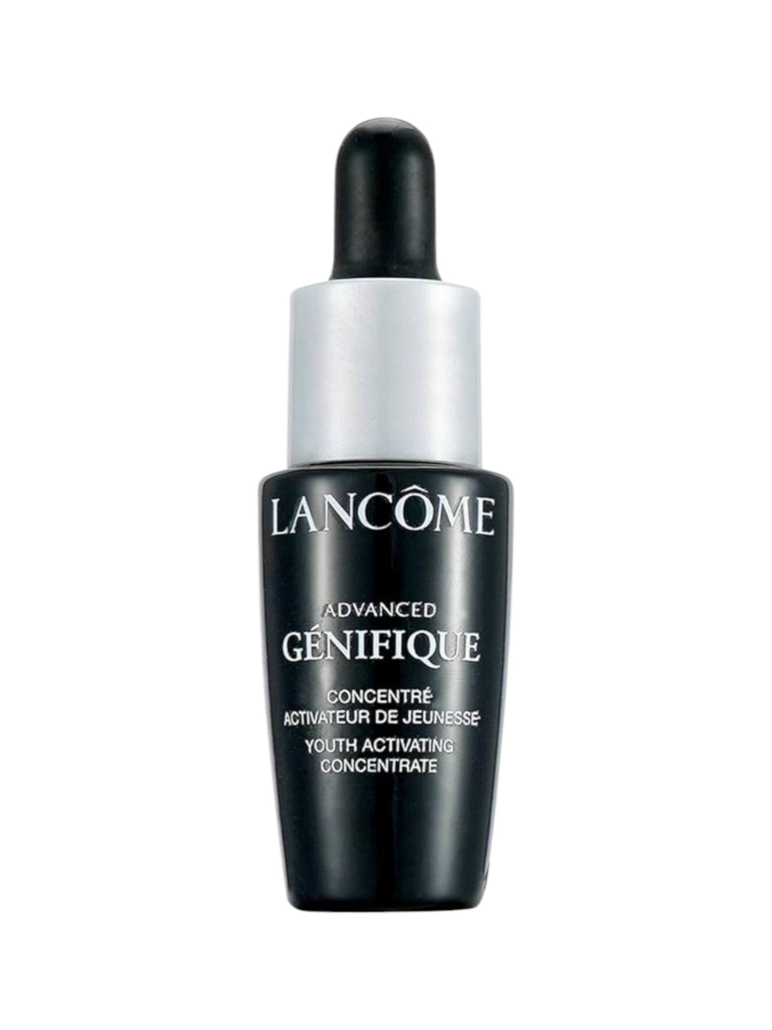 Lancème Advanced Génifique youth activating concentrate bottle on a white background. Lancome, Monza Outlet, Monza Fashion, Shein Outlet 