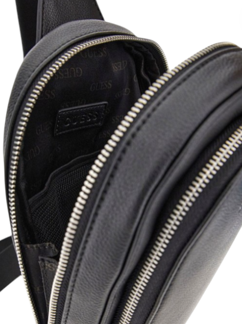 Gray backpack with visible brand logo on a white background. Guess, Monza Outlet, Monza Fashion, Shein Outlet