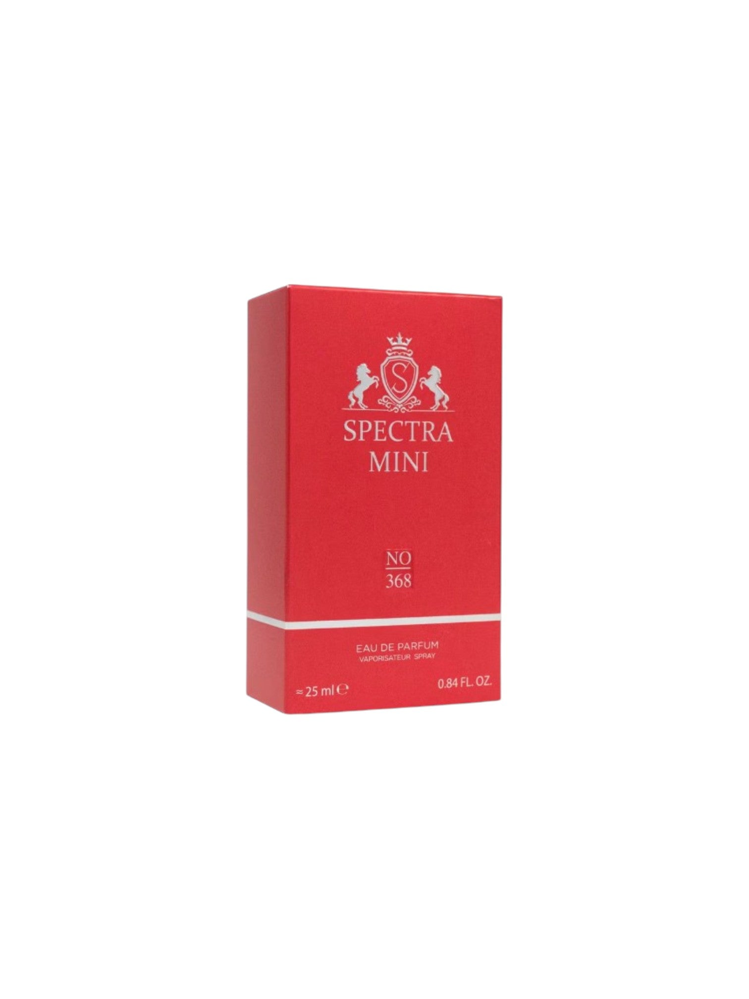 Red Spectra Mini perfume box on a white background. Spectra, Monza Outlet, Monza Fashion, Shein Outlet