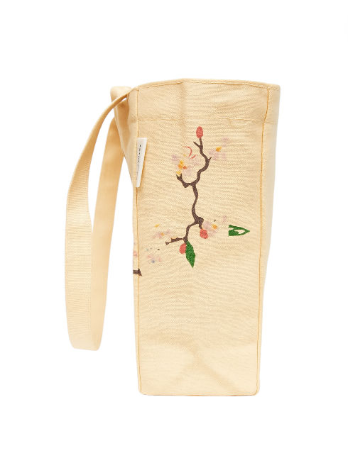 Tote Bag Cherry Blossom (Linen) - Long Handle