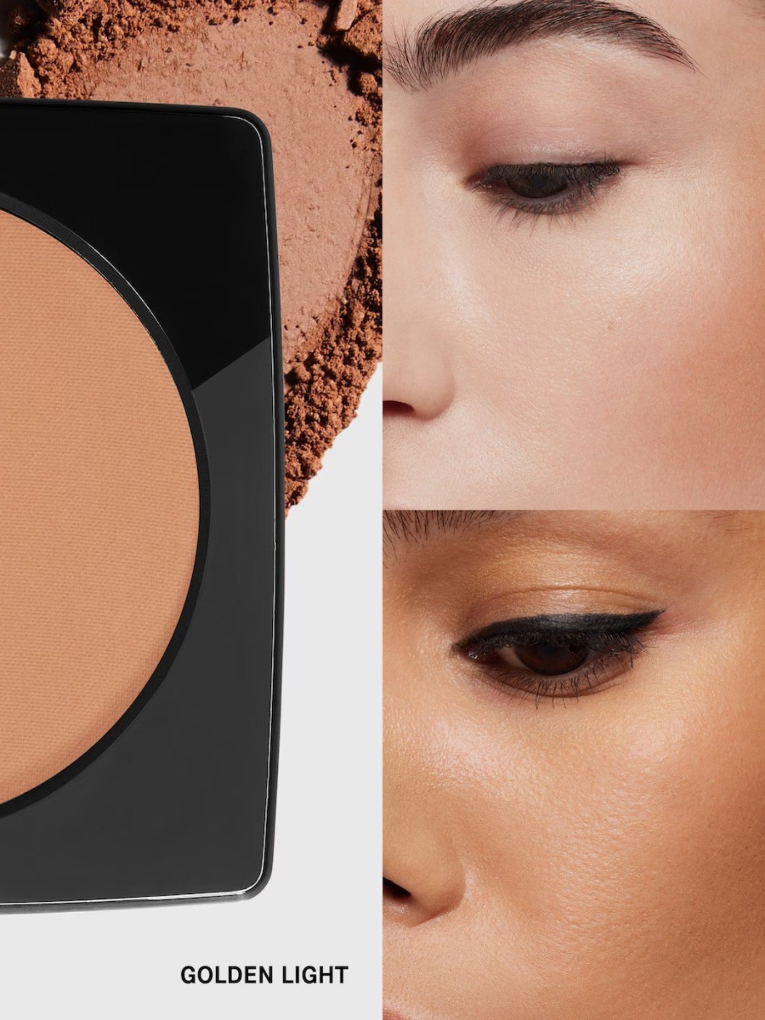 Brown makeup swatch on a white background. Bobbi Brown, Monza Outlet, Monza Fashion, Shein Outlet