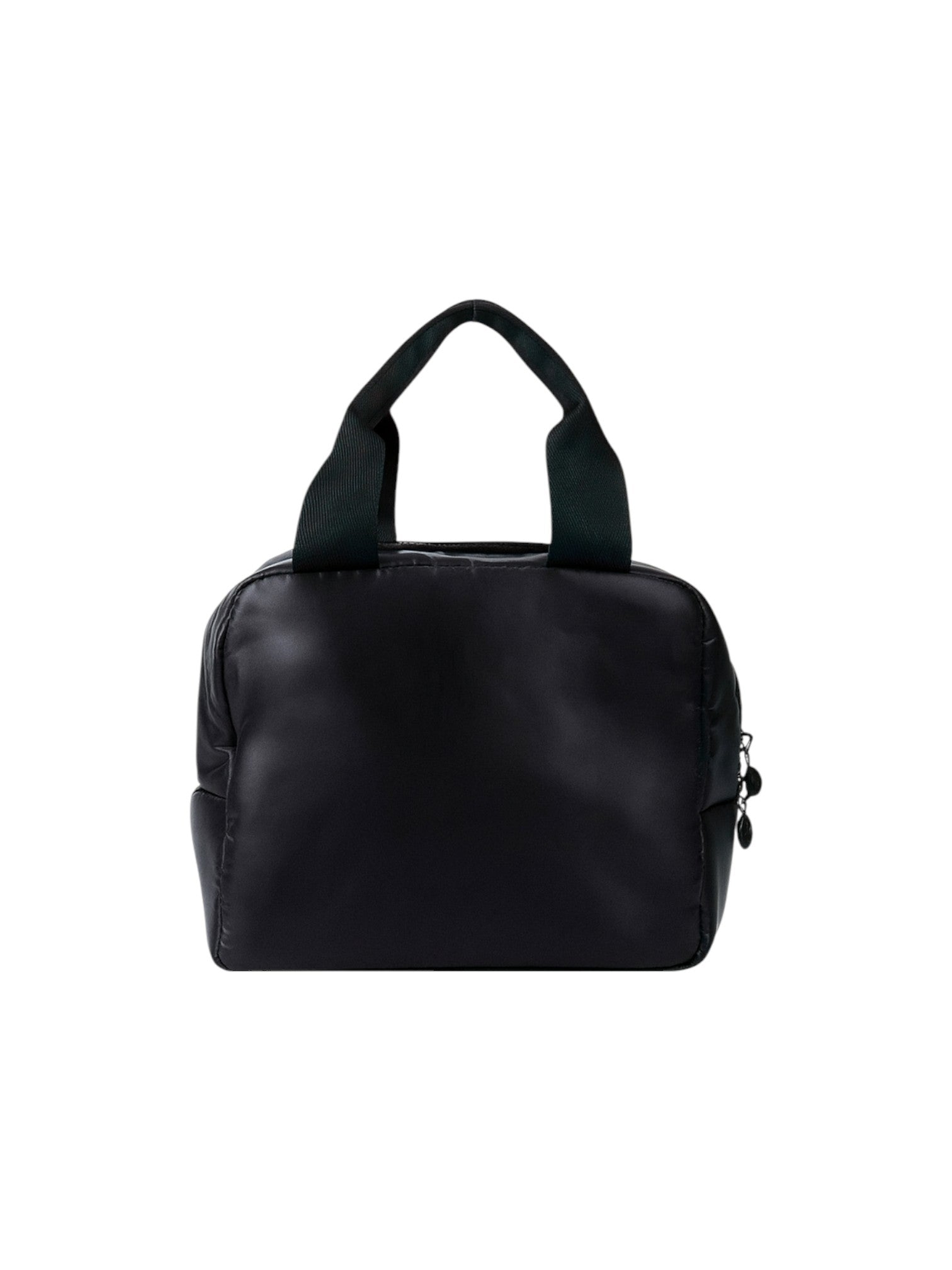 Black leather bag with handles on a white background Monza outlet, monza fashion, shein outlet, shien outlet