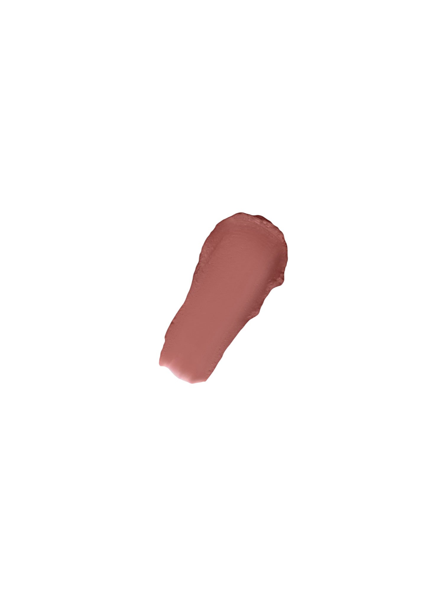 A textured swipe of a dusty rose pink cosmetic cream, likely lipstick or cream blush, centered on a solid white background. Dolce and Gabanna, Monza Outlet, Monza Fashion, Shein Outlet