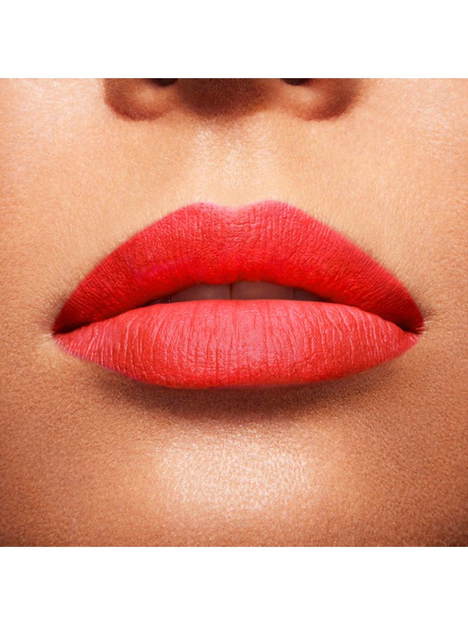 Close-up of a person's lips wearing a bright red lipstick. lancome, Monza Outlet, Monza Fashion, Shein Outlet