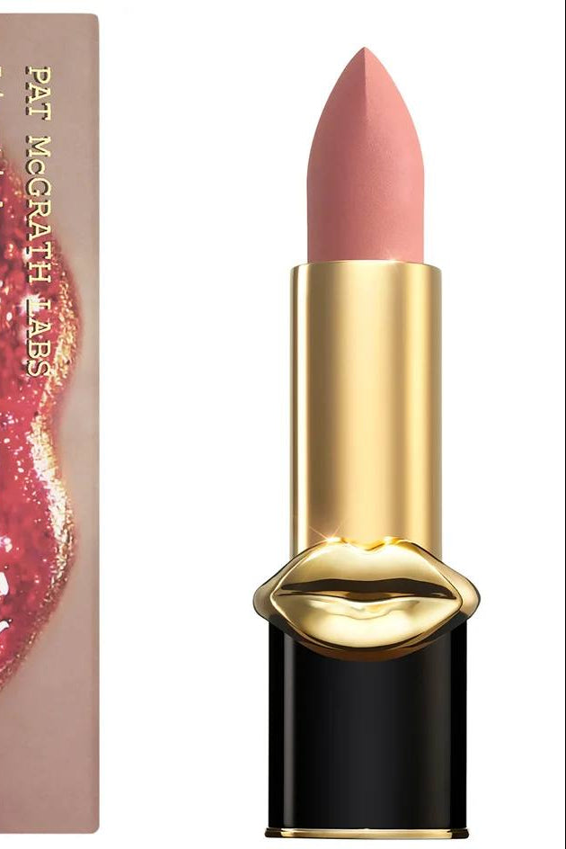 Lipstick with black and gold case on white background Monza Outlet
