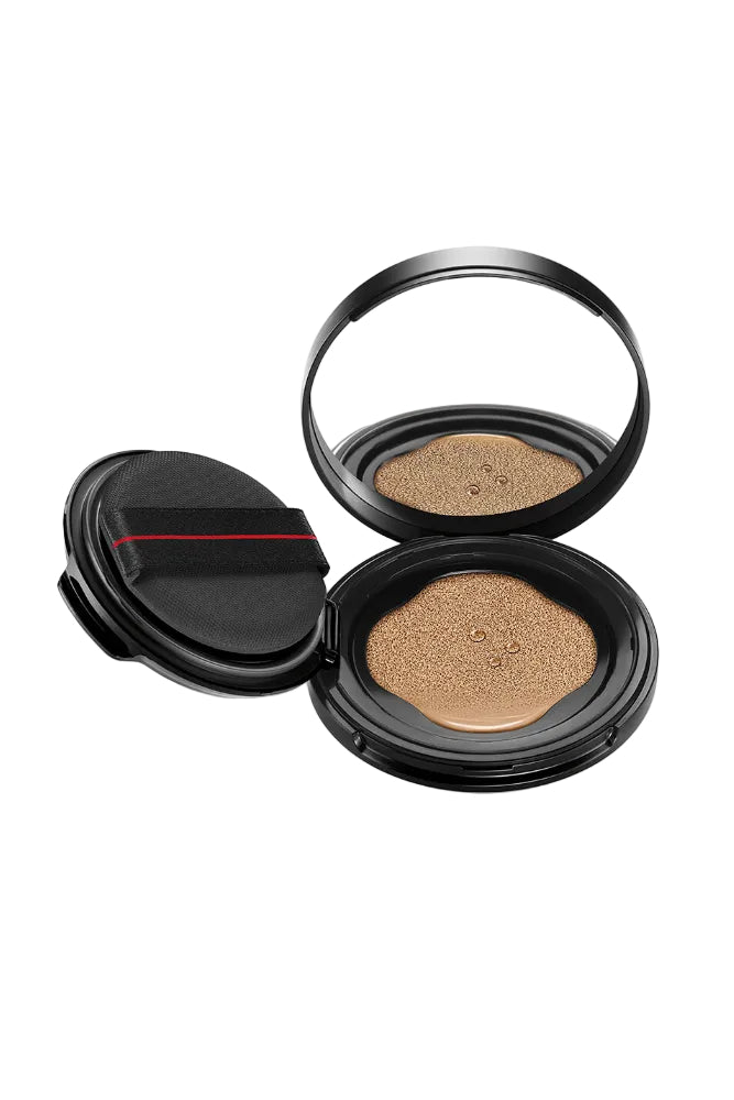 Two open cosmetic compacts with beige powder on a white background Monza fashion outlet, monza outlet, shein outlet, shien outlet cosmetics, makeup, perfume