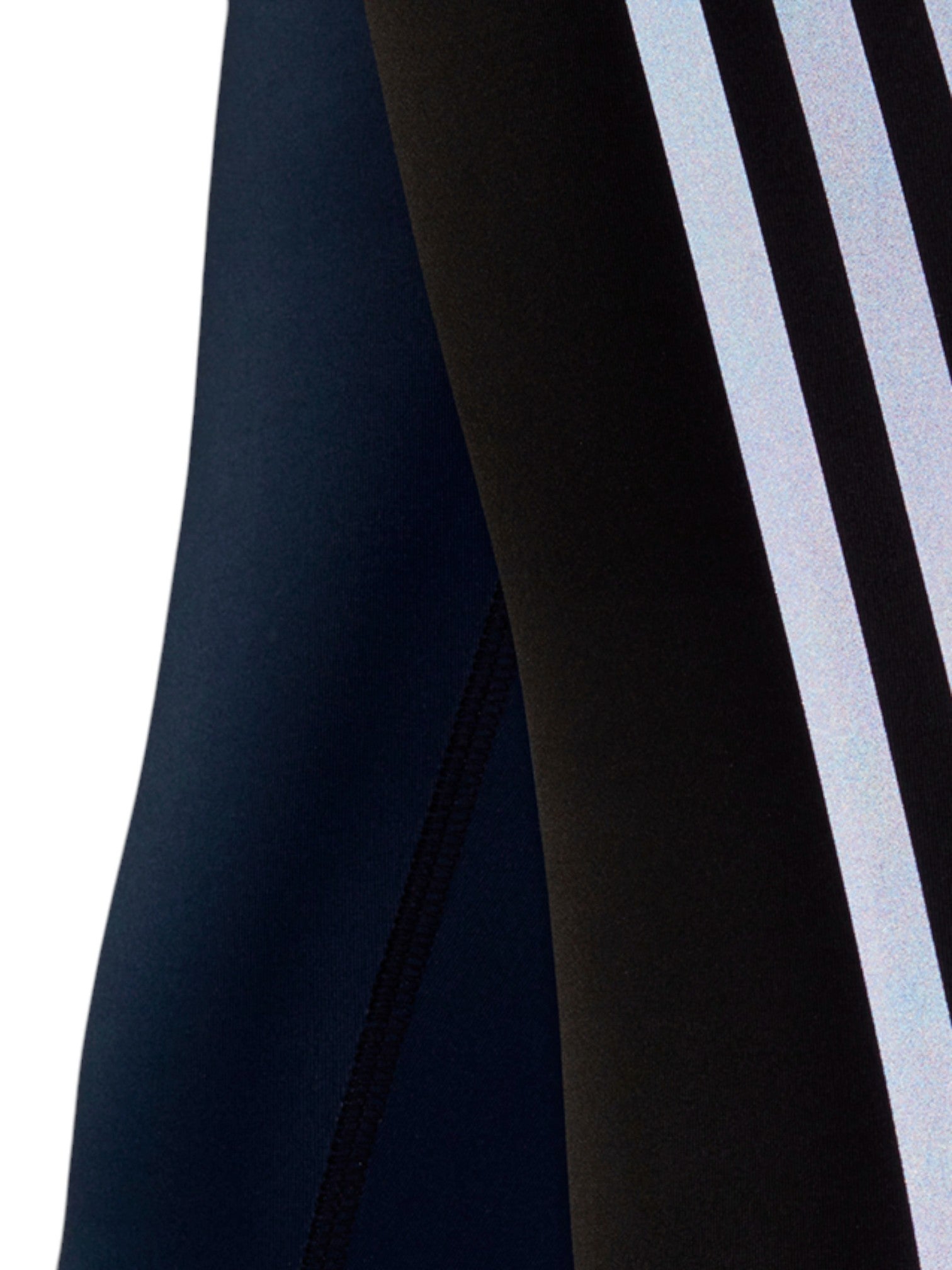 Close-up of a black and blue athletic outfit with stripes on a white background. Adidas, Monza Outlet, Monza Fashion, Shein Outlet