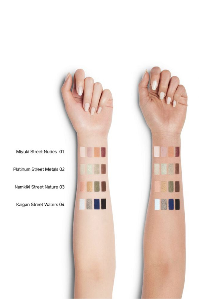 Swatch comparison of makeup colors on three different skin tones Monza fashion outlet, monza outlet, shein outlet, shien outlet cosmetics, makeup, perfume