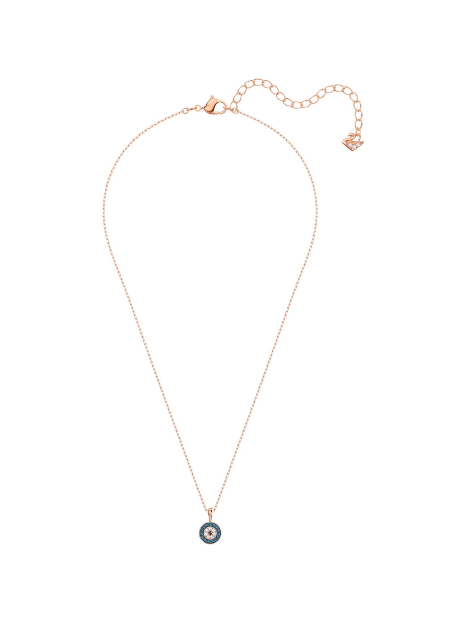Rose gold necklace with a small pendant on a white background monza outlet, Shein outlet, monza fashion
