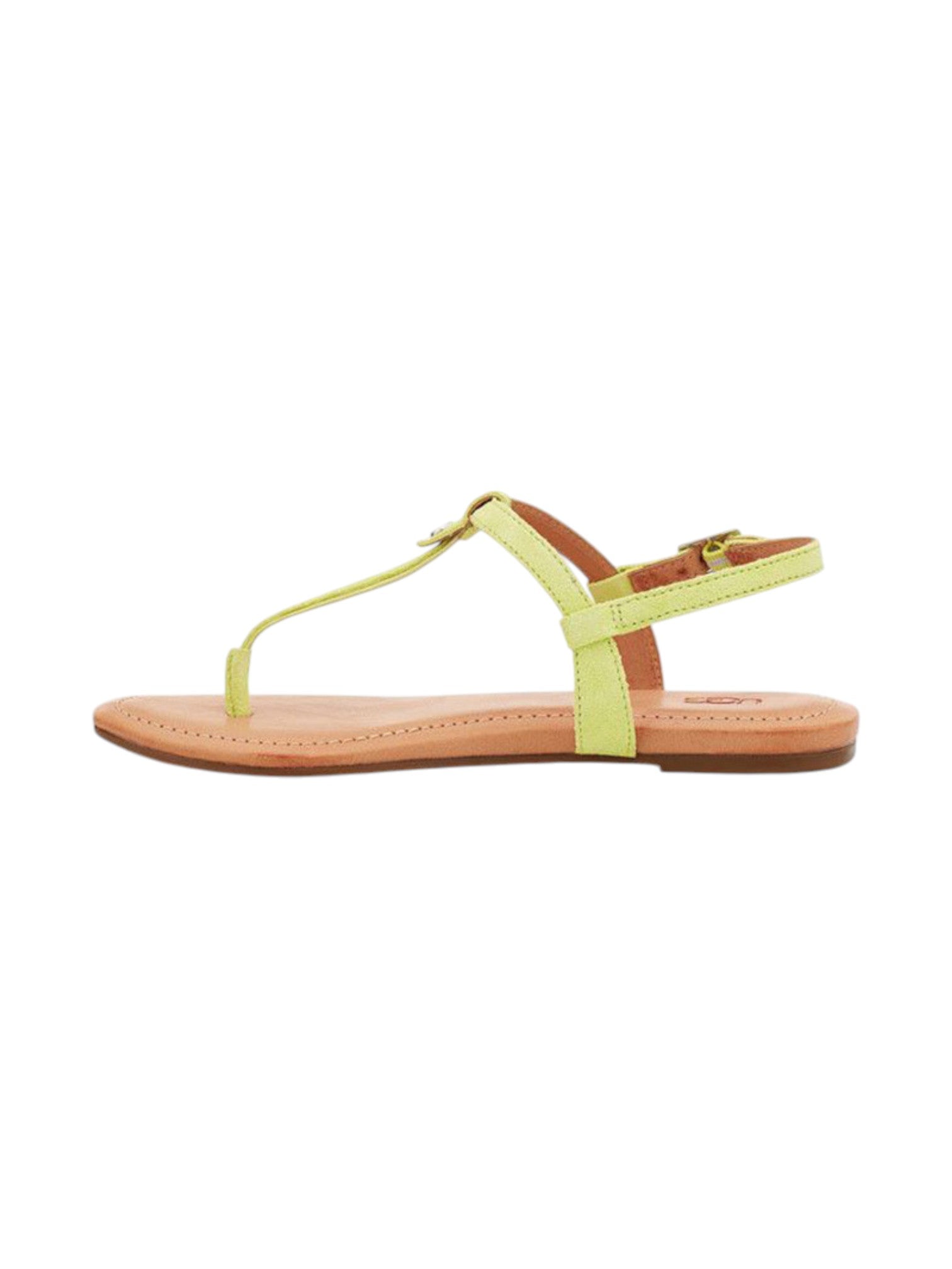 Yellow sandal with a white background. UGG, Monza Outlet, Monza Fashion, Shein Outlet