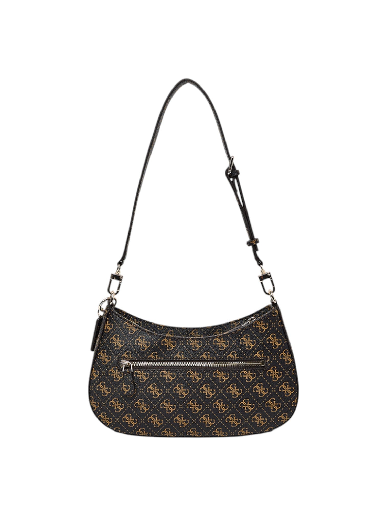 Black handbag with gold pattern on a white background. Guess, Monza Outlet, Monza Fashion, Shein Outlet