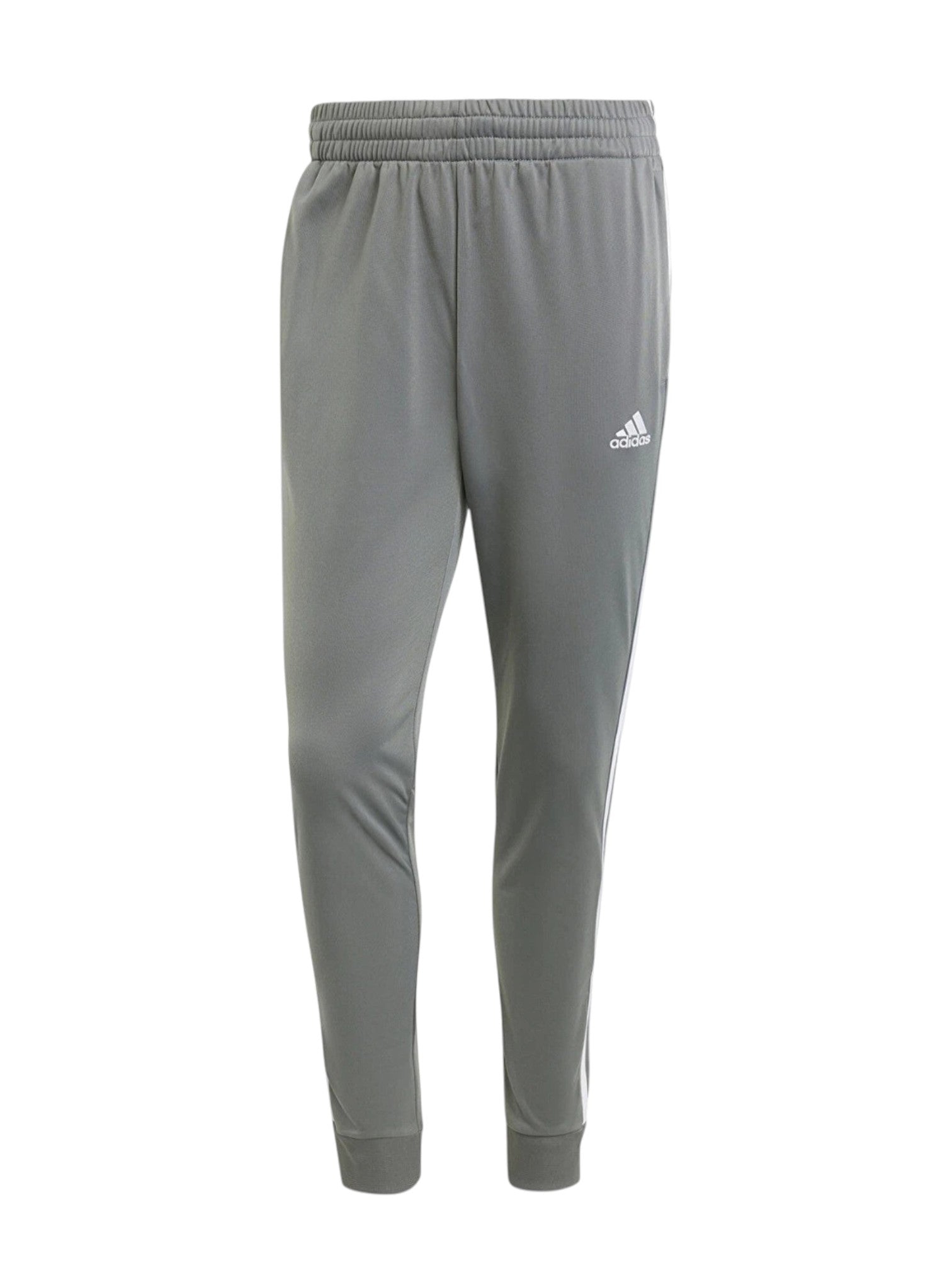 Gray Adidas tracksuit pants on a white background. Adidas, Monza Outlet, Monza Fashion, Shein Outlet