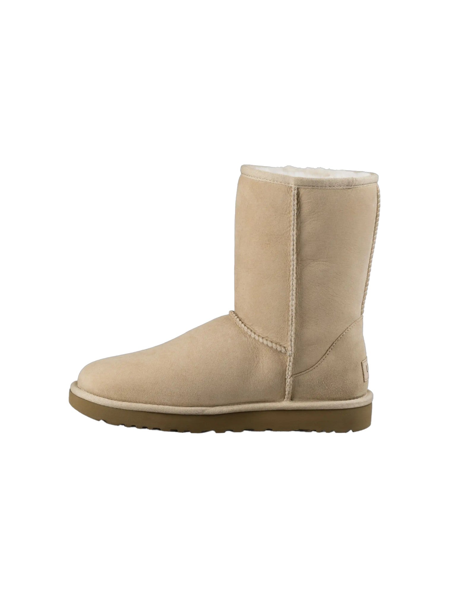 Beige boot on a white background. UGG, Monza Outlet, Monza Fashion, Shein Outlet