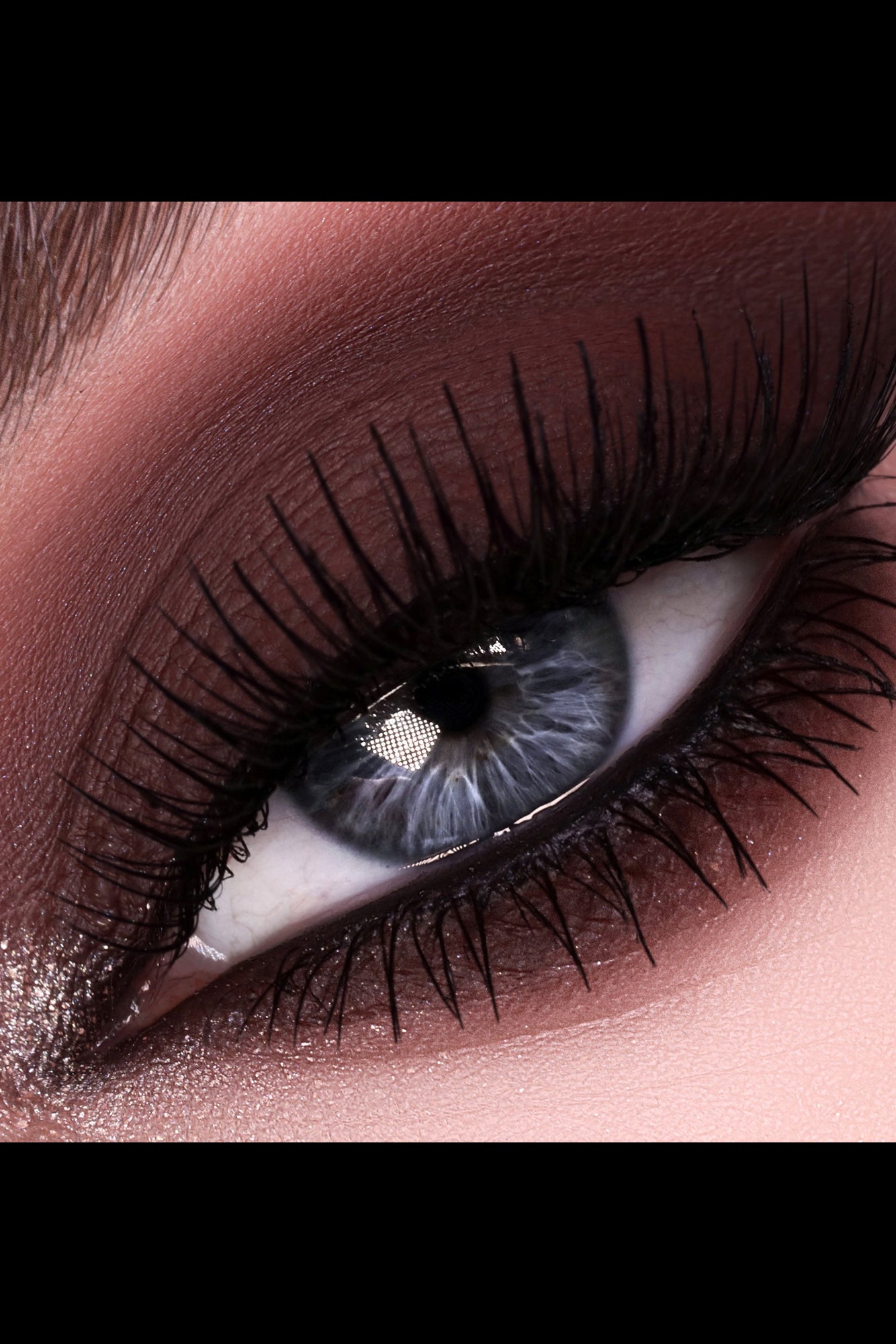 Close-up of a eye with makeup. Monza Outlet