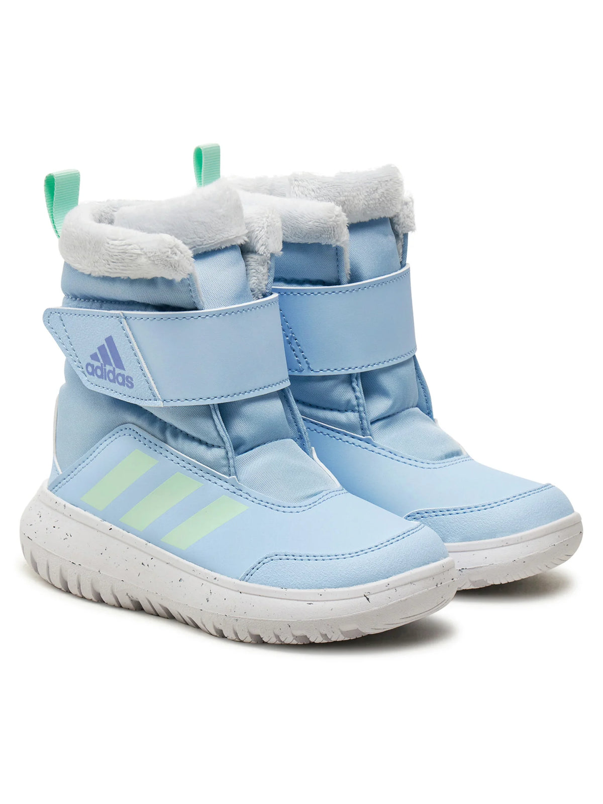 Adidas Kids Unisex Winterplay Snow Boots- Light Blue