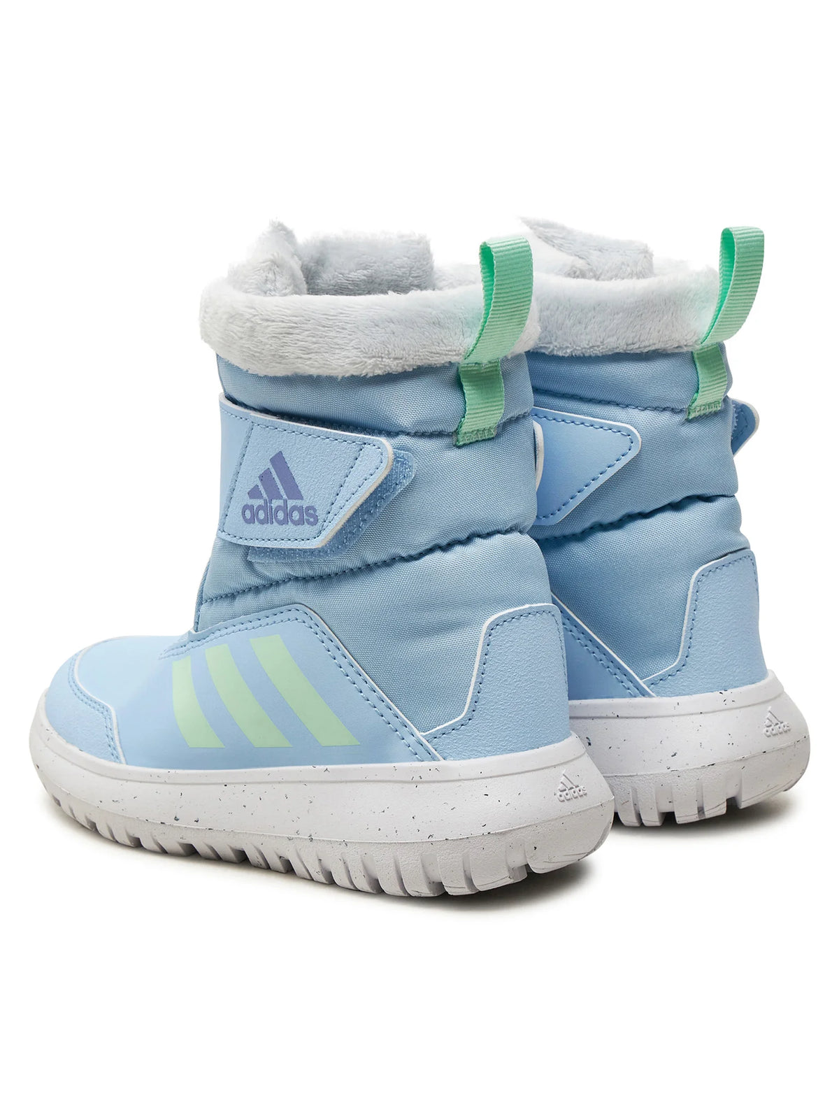 Adidas Kids Unisex Winterplay Snow Boots- Light Blue