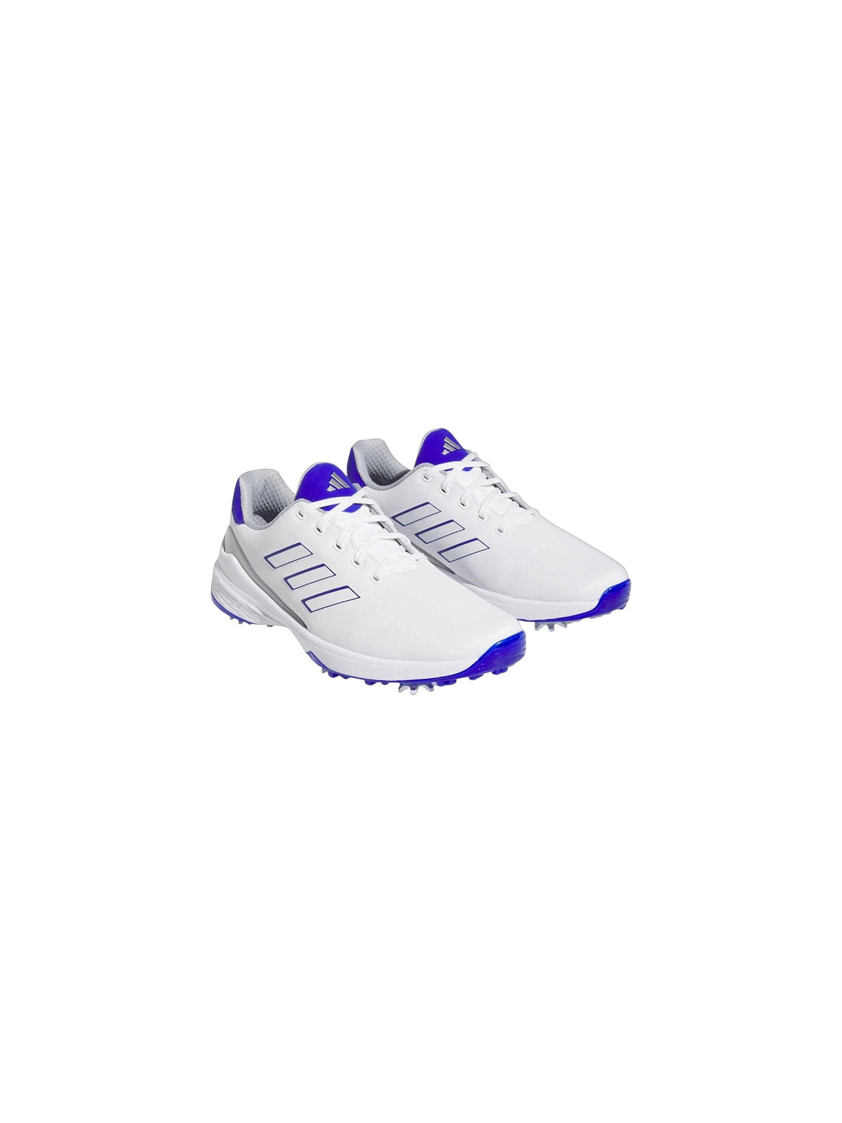 Adidas ZG23 Men's Golf Shoes with Cleat- White Blue