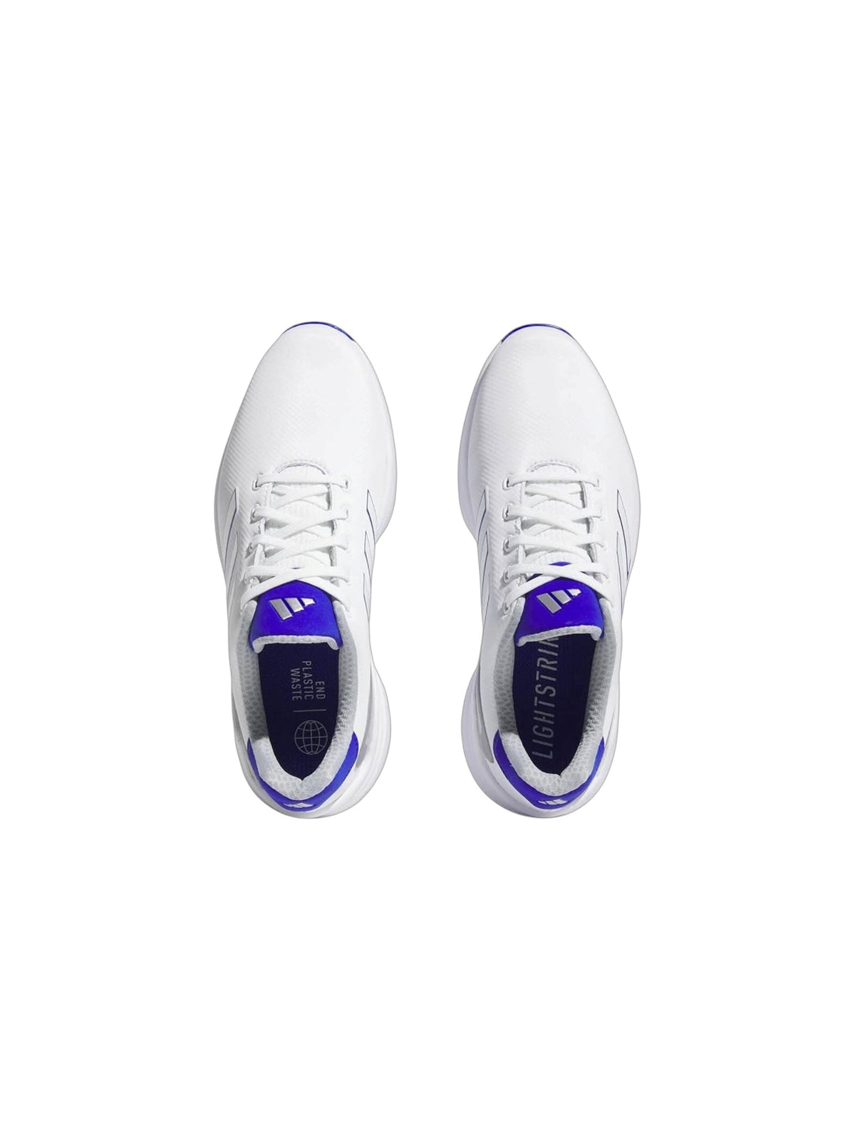 Adidas ZG23 Men's Golf Shoes with Cleat- White Blue