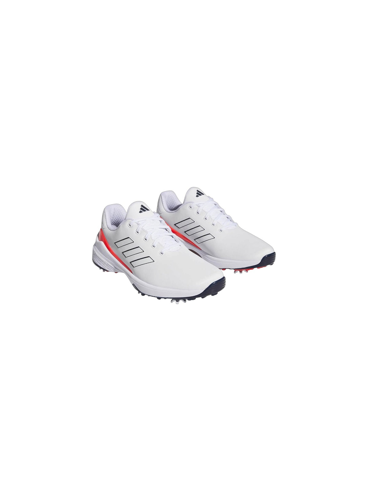 Adidas ZG23 Men's Golf Shoes with Cleat- White Bright Red