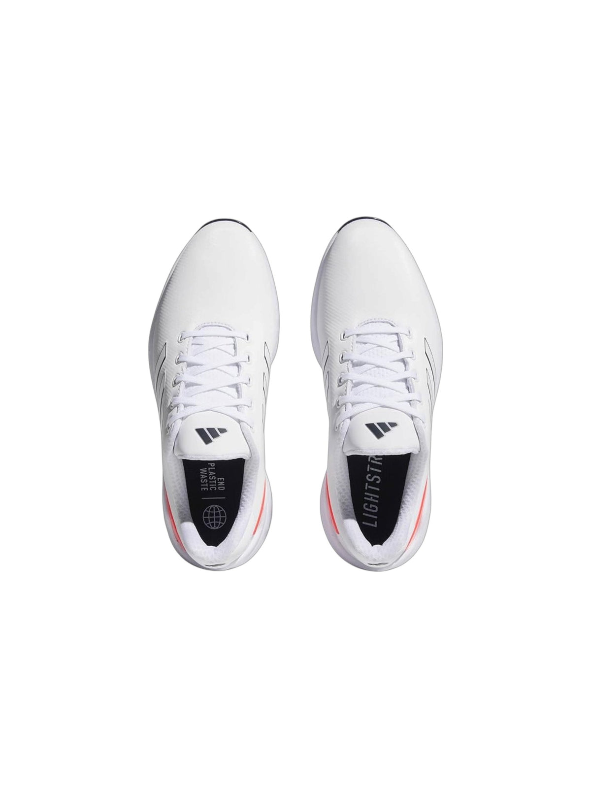 Adidas ZG23 Men's Golf Shoes with Cleat- White Bright Red