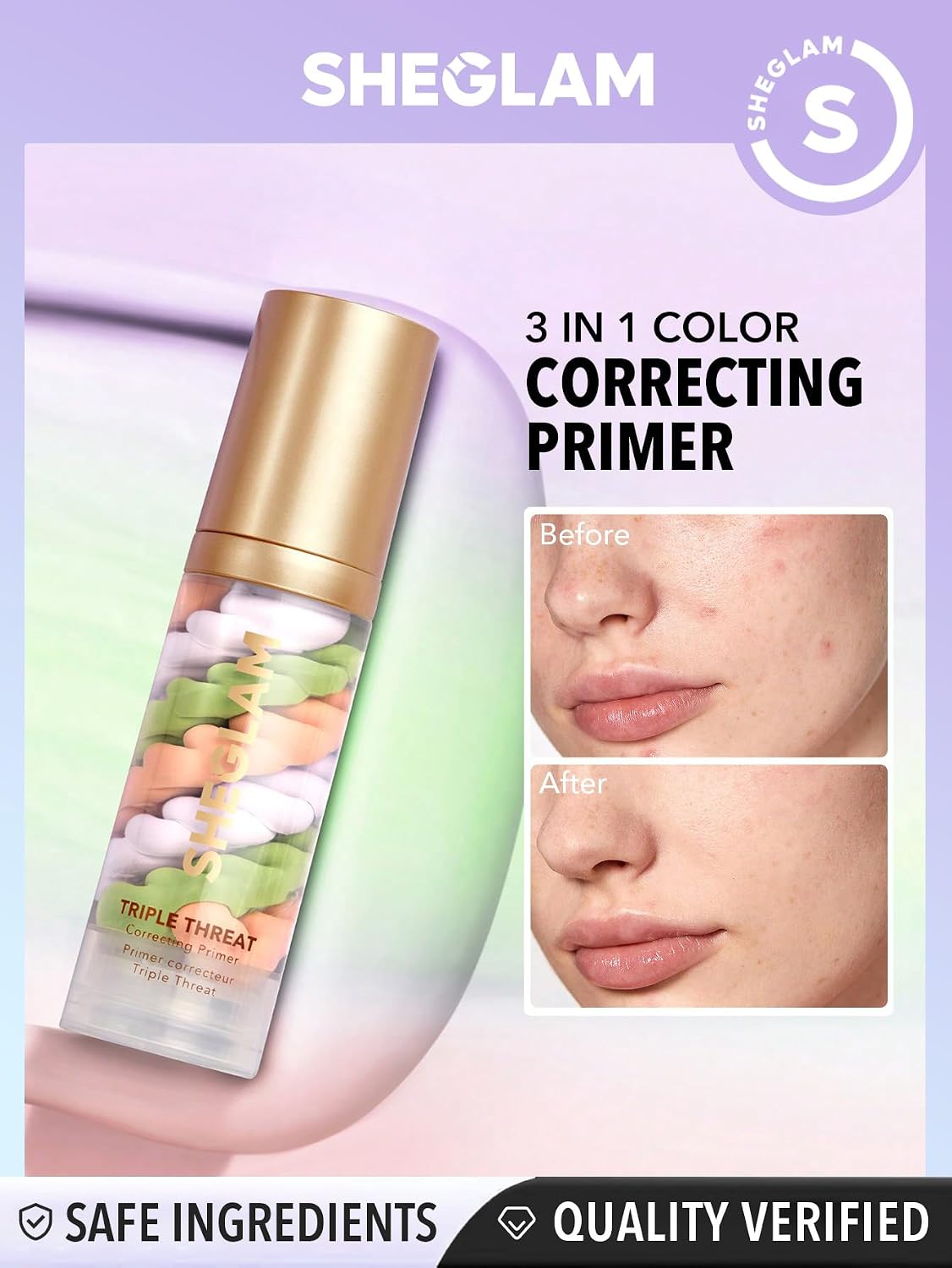 Sheglam Triple Threat Correcting Primer- 30 ml