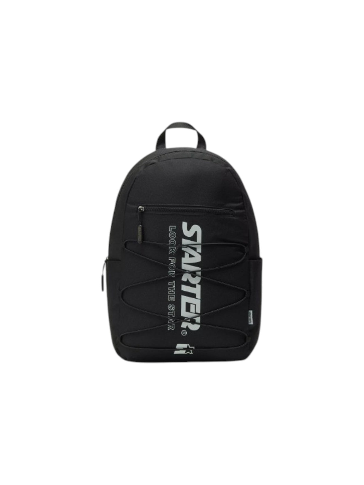 Starter Logo Print Backpack with Adjustable Straps and Zip Closure